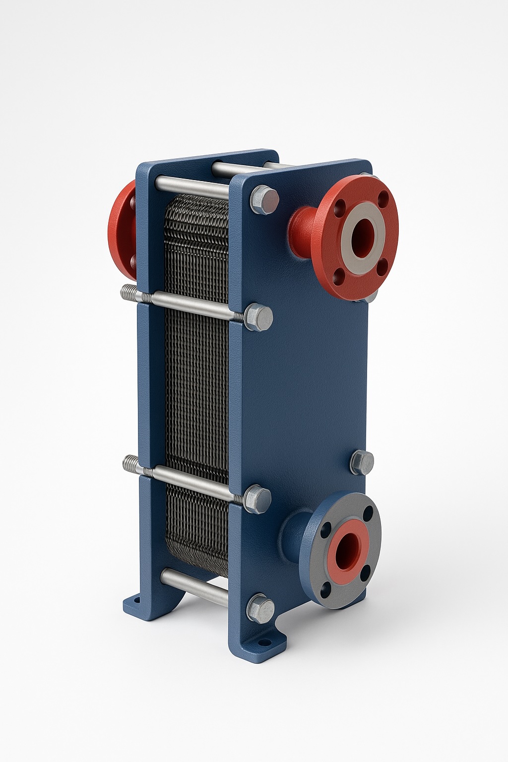 Varmeveksler for energieffektiv varmeoverføring i damp og kondensat