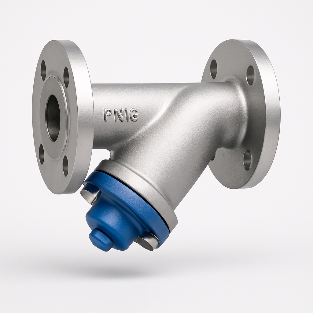 Industrielt filter for røranlegg – fjerner partikler og beskytter ventiler